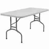 Table pliante 30" X 6' plastique